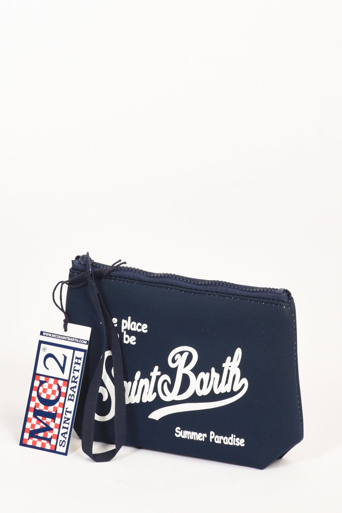 Mc2 Saint Barth Pochette Stampa Blu Donna - 4