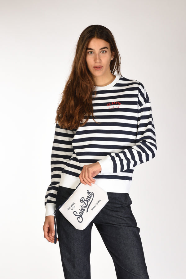 Mc2 Saint Barth Pochette Stampa Bianco/blu Donna-2