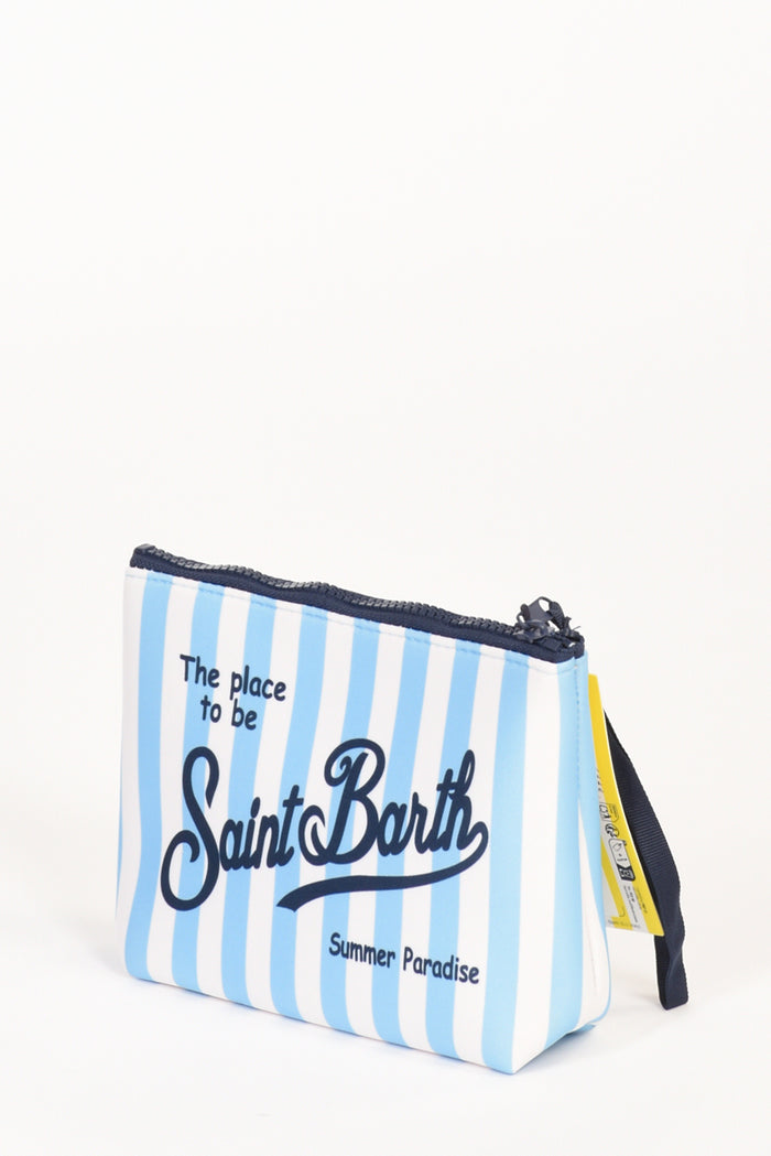 Mc2 Saint Barth Pochette Stampa Bianco/azzurro Donna - 3