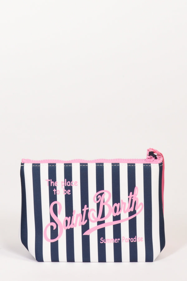 Mc2 Saint Barth Pochette Stampa Blu/rosa/bianco Donna
