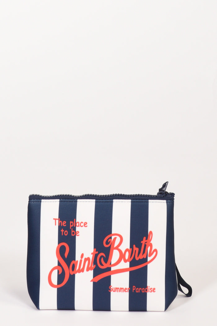 Mc2 Saint Barth Pochette Stampa Blu/bianco Donna - 1