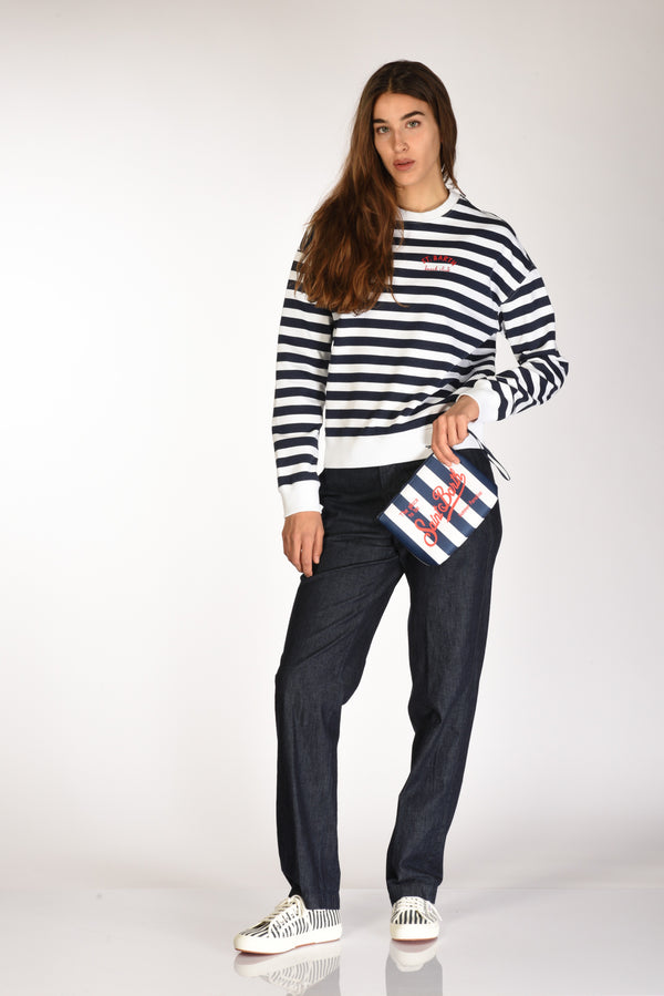 Mc2 Saint Barth Pochette Stampa Blu/bianco Donna-2