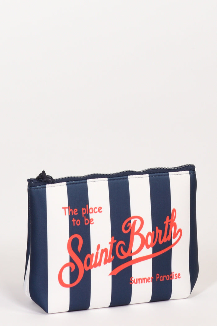 Mc2 Saint Barth Pochette Stampa Blu/bianco Donna - 4
