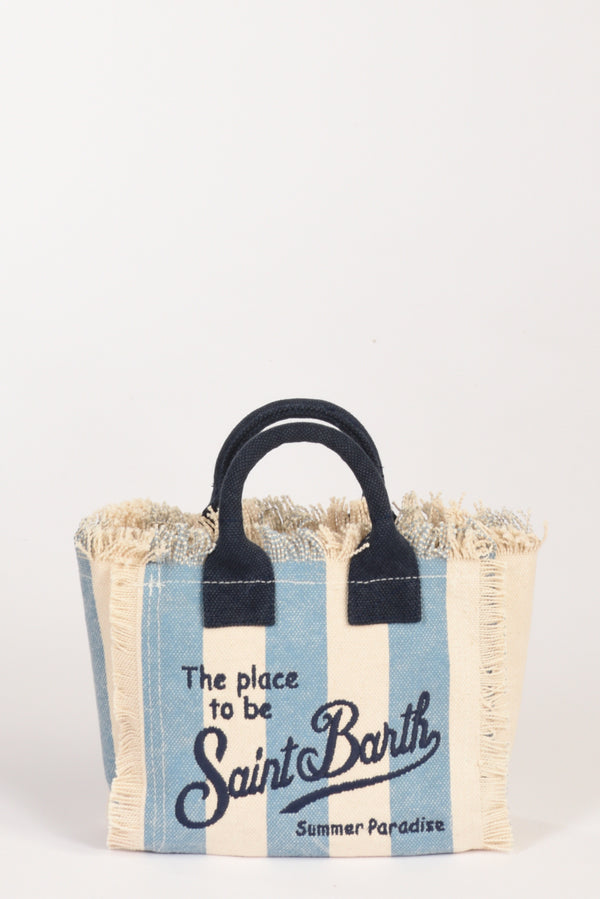 Mc2 Saint Barth Borsa Vanity Azzurro/bianco Donna