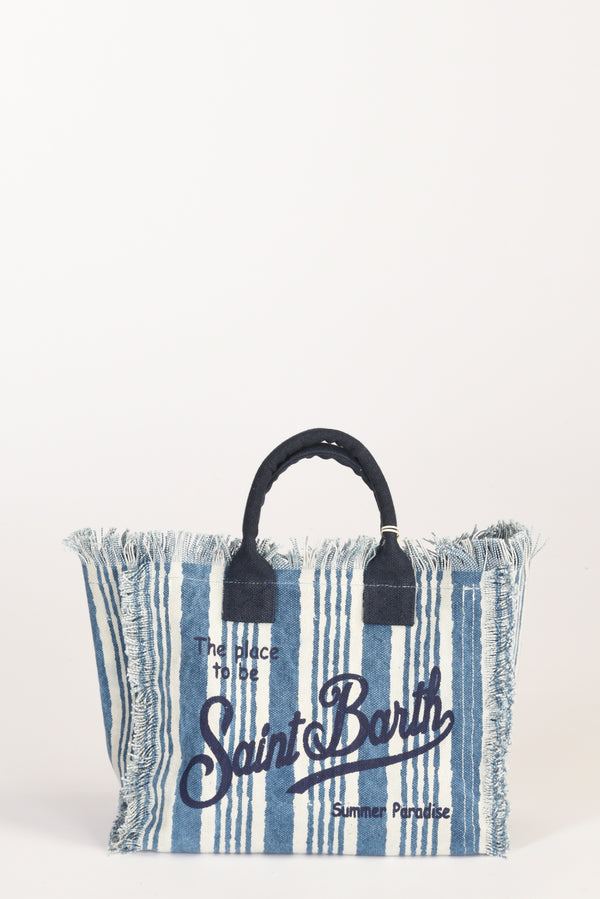 Mc2 Saint Barth Borsa Colette Blu/bianco Donna