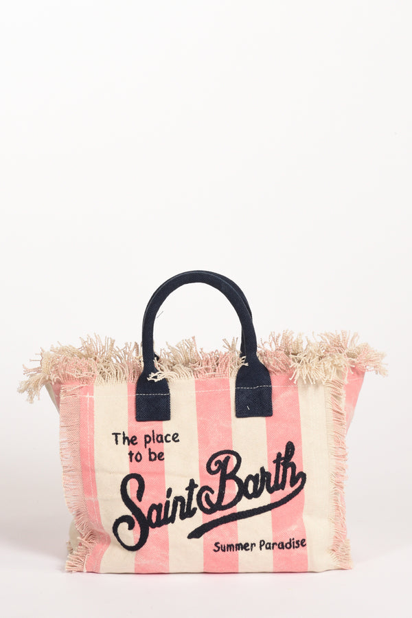 Mc2 Saint Barth Borsa Colette Rosa/bianco Donna