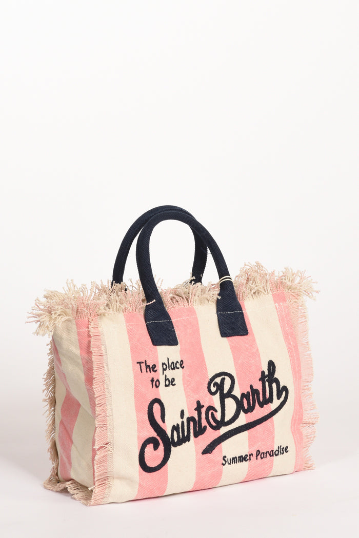Mc2 Saint Barth Borsa Colette Rosa/bianco Donna - 3