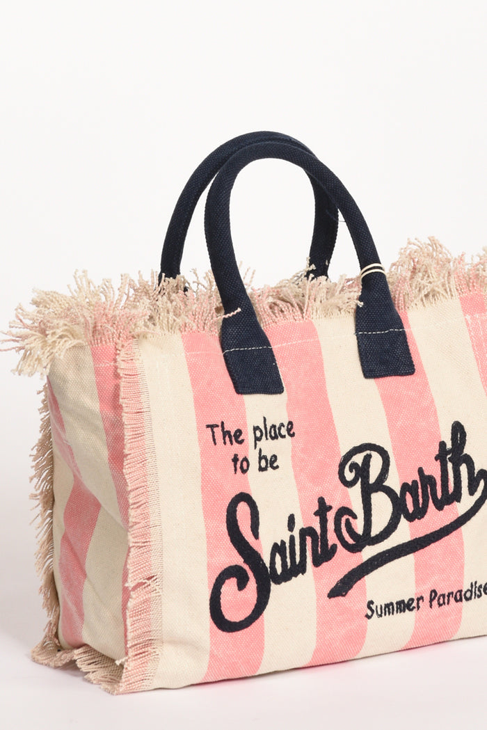 Mc2 Saint Barth Borsa Colette Rosa/bianco Donna - 4