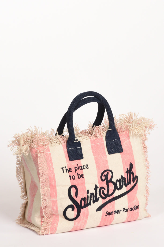 Mc2 Saint Barth Borsa Colette Rosa/bianco Donna - 5