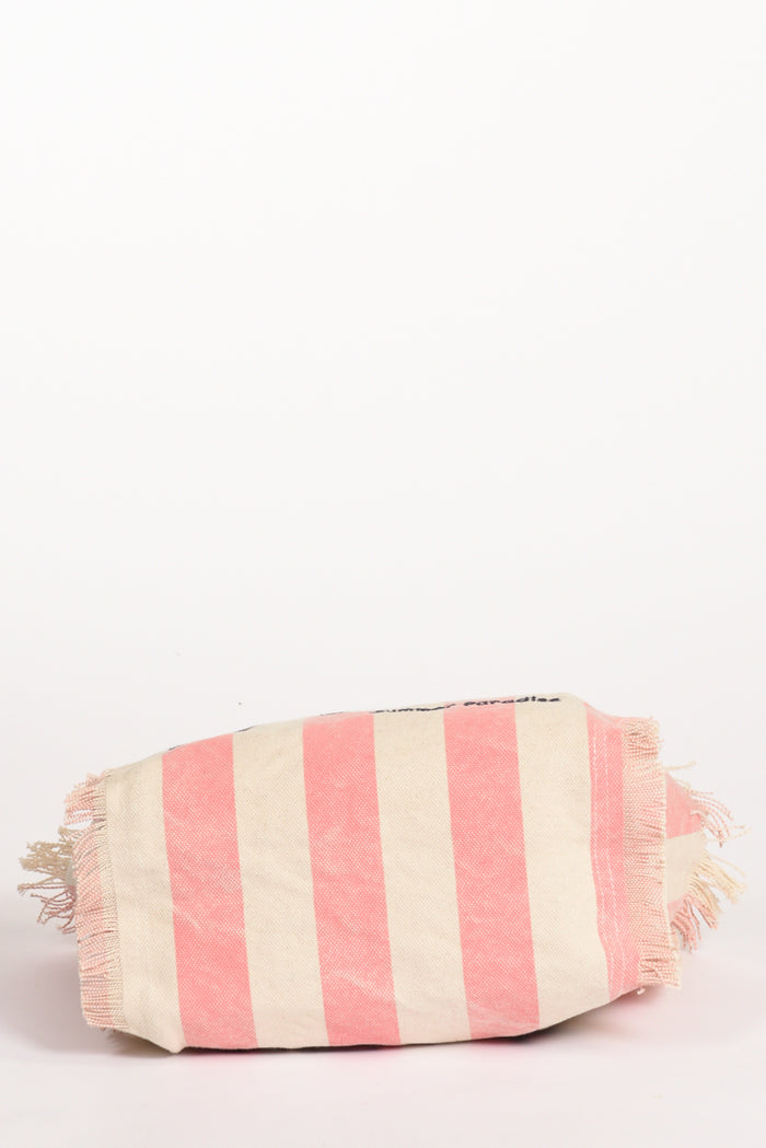 Mc2 Saint Barth Borsa Colette Rosa/bianco Donna - 7