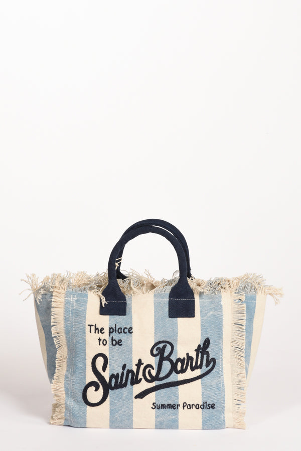 Mc2 Saint Barth Borsa Colette Azzurro/bianco Donna