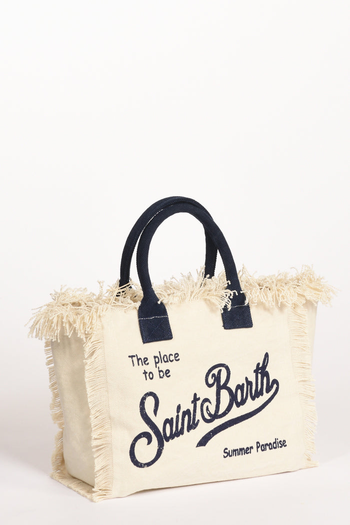 Mc2 Saint Barth Borsa Colette Bianco/blu Donna - 3