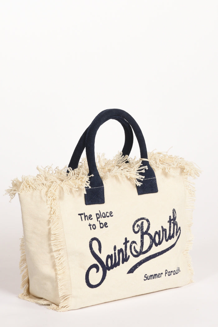 Mc2 Saint Barth Borsa Colette Bianco/blu Donna - 5