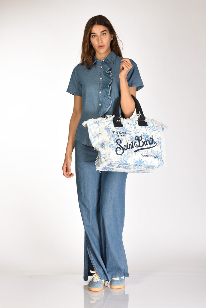 Mc2 Saint Barth Borsa Vanity Bianco/azzurro/blu Donna - 2