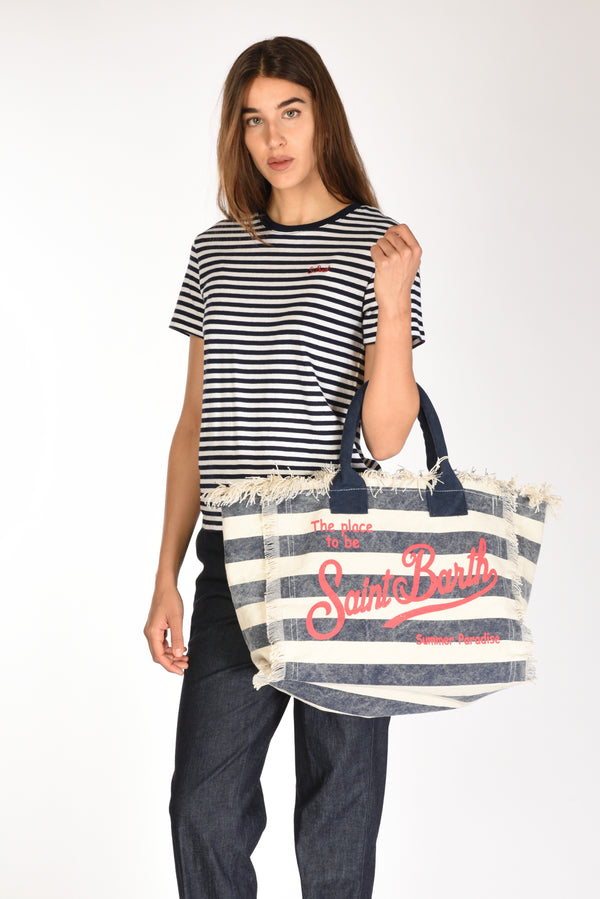 Mc2 Saint Barth Borsa Vanity Blu/rosso Donna-2