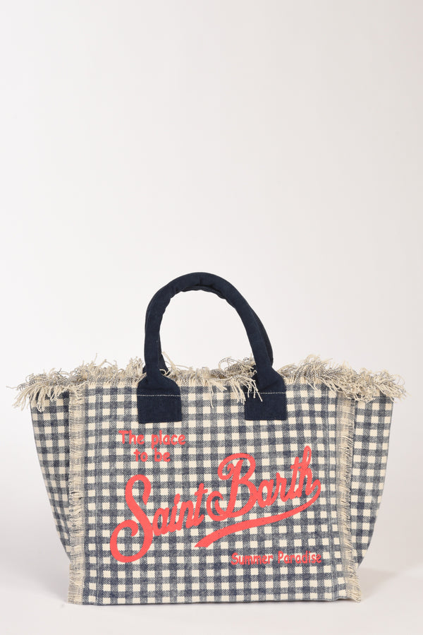 Mc2 Saint Barth Borsa Vanity Blu/bianco Donna