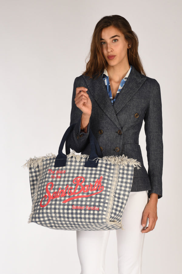 Mc2 Saint Barth Borsa Vanity Blu/bianco Donna-2