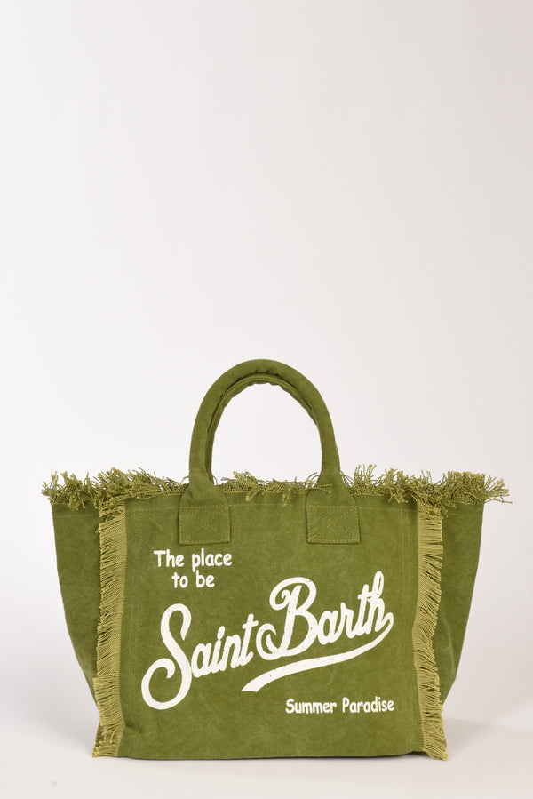 Mc2 Saint Barth Borsa Vanity Verde/bianco Donna