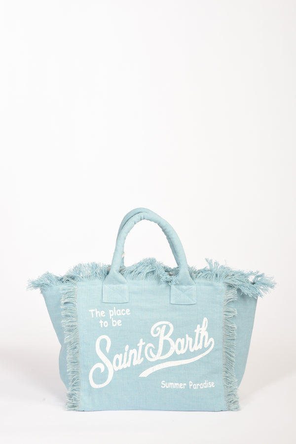 Mc2 Saint Barth Borsa Vanity Azzurro/bianco Donna