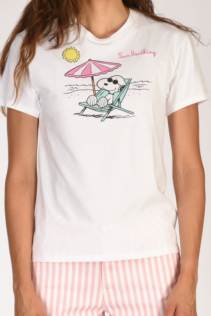 Mc2 Saint Barth Tshirt Emilie Bianco/multicolor Donna - 3