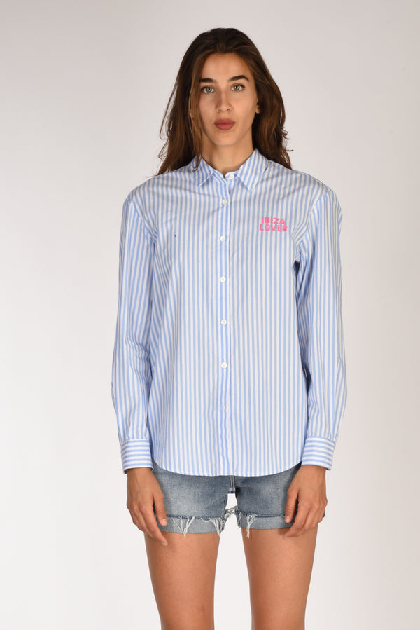Mc2 Saint Barth Camicia Brigitte Azzurro/rosa Donna-2