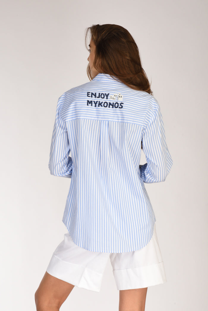 Mc2 Saint Barth Camicia Brigitte Azzurro/blu Donna - 1