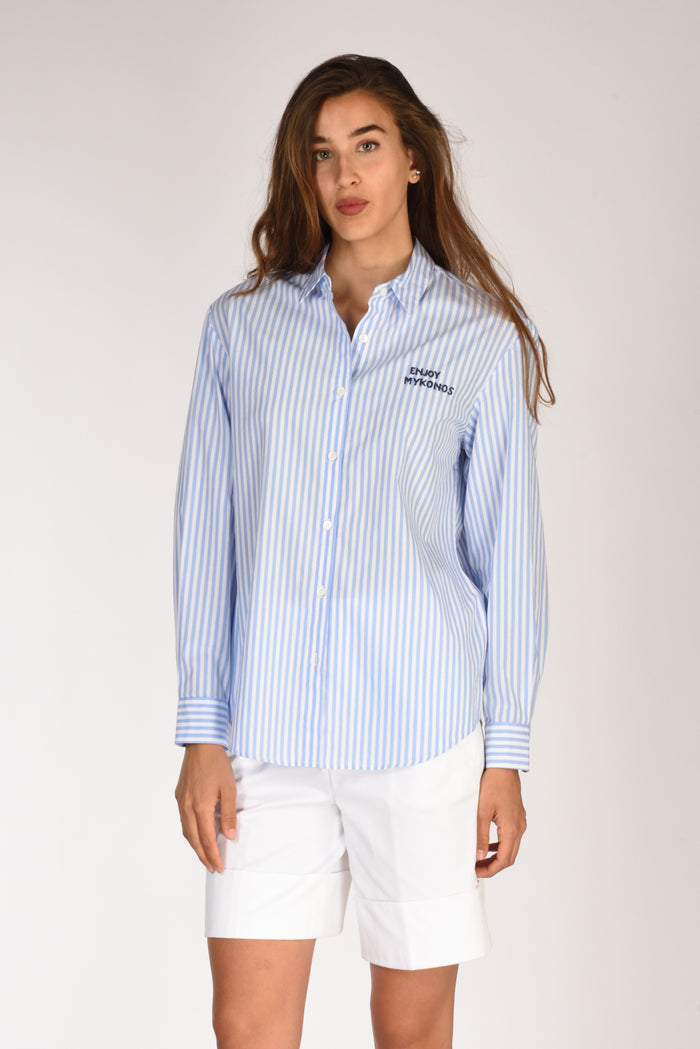 Mc2 Saint Barth Camicia Brigitte Azzurro/blu Donna - 2