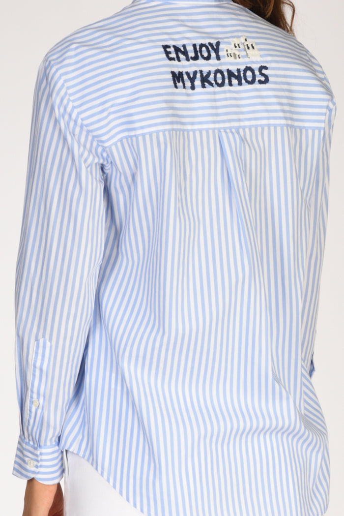 Mc2 Saint Barth Camicia Brigitte Azzurro/blu Donna - 4