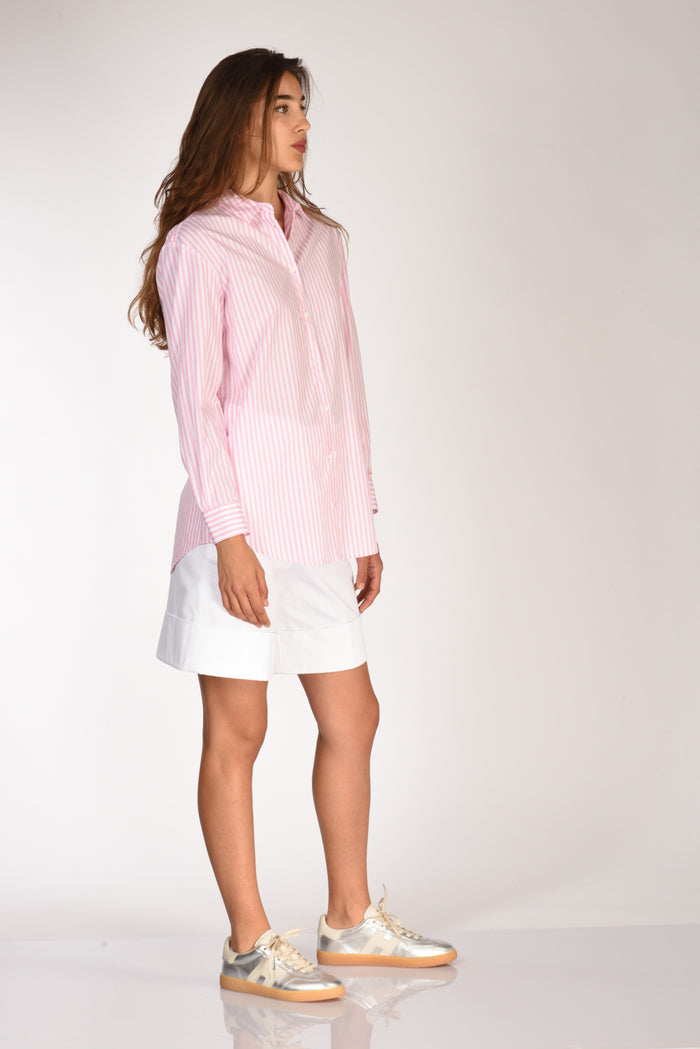 Mc2 Saint Barth Camicia Brigitte Rosa/bianco Donna - 3