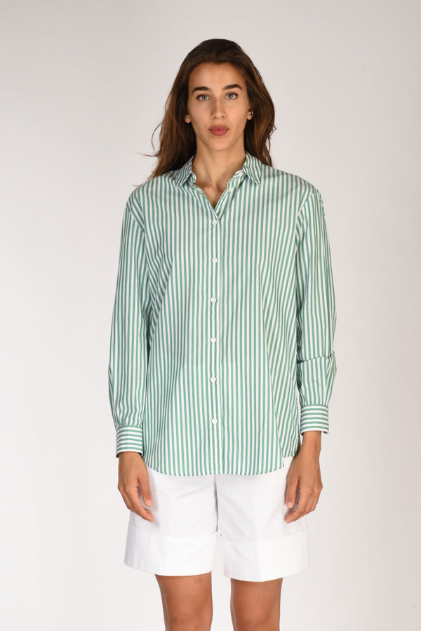 Mc2 Saint Barth Camicia Brigitte Verde/rosa/bianco Donna-2