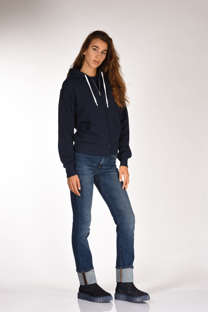 Polo Ralph Lauren Felpa Cappuccio Blu Donna - 5