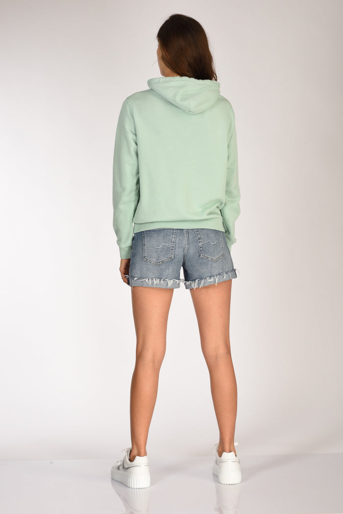 Polo Ralph Lauren Felpa Zippata Azzurro Acqua Donna - 5
