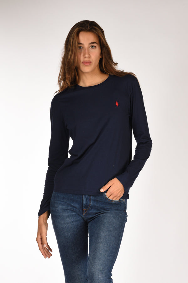 Polo Ralph Lauren T-shirt M/l Blu Donna