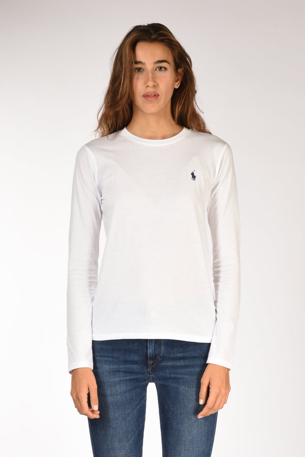 Polo Ralph Lauren T-shirt M/l Bianco Donna-2