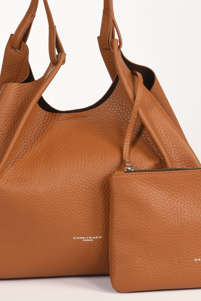 Gianni Chiarini Borsa Dua Beige Cuoio Donna - 4