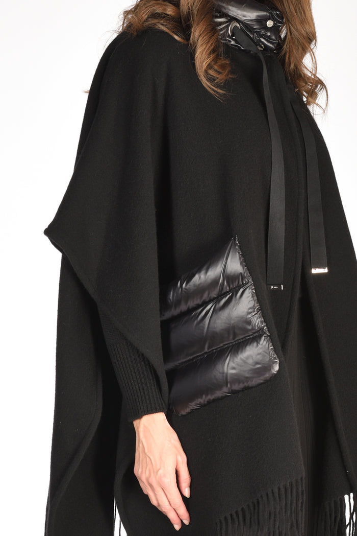 Herno Poncho Warmy Nero Donna - 3