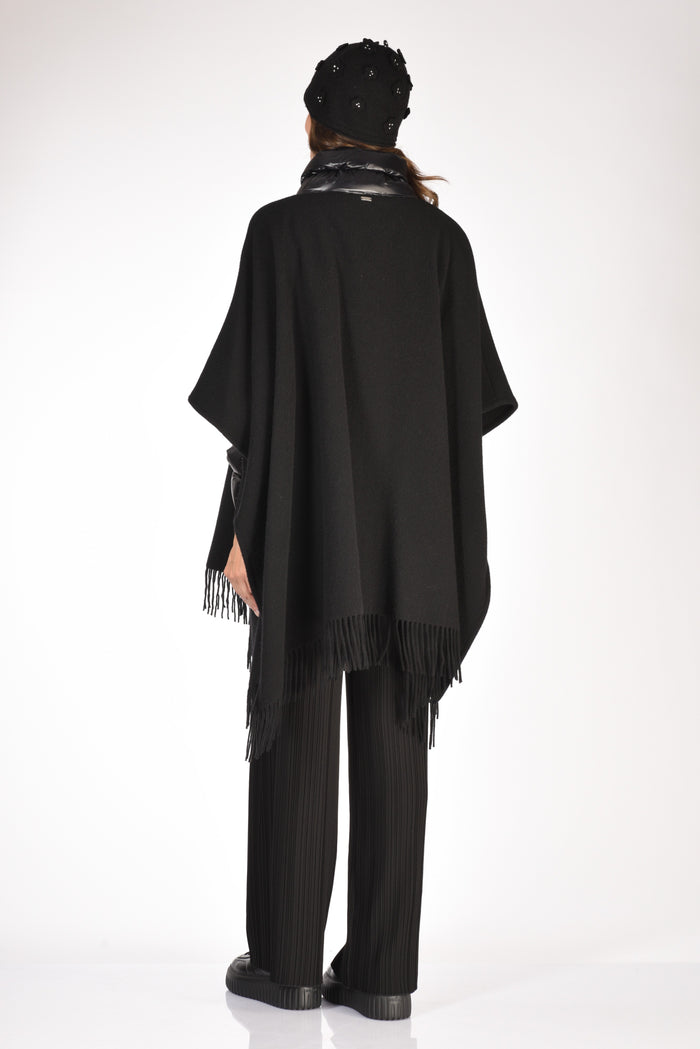 Herno Poncho Warmy Nero Donna - 5