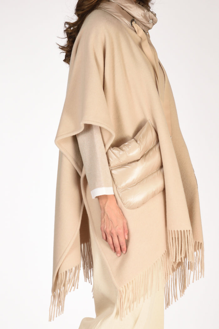 Herno Poncho Warmy Beige Donna - 4