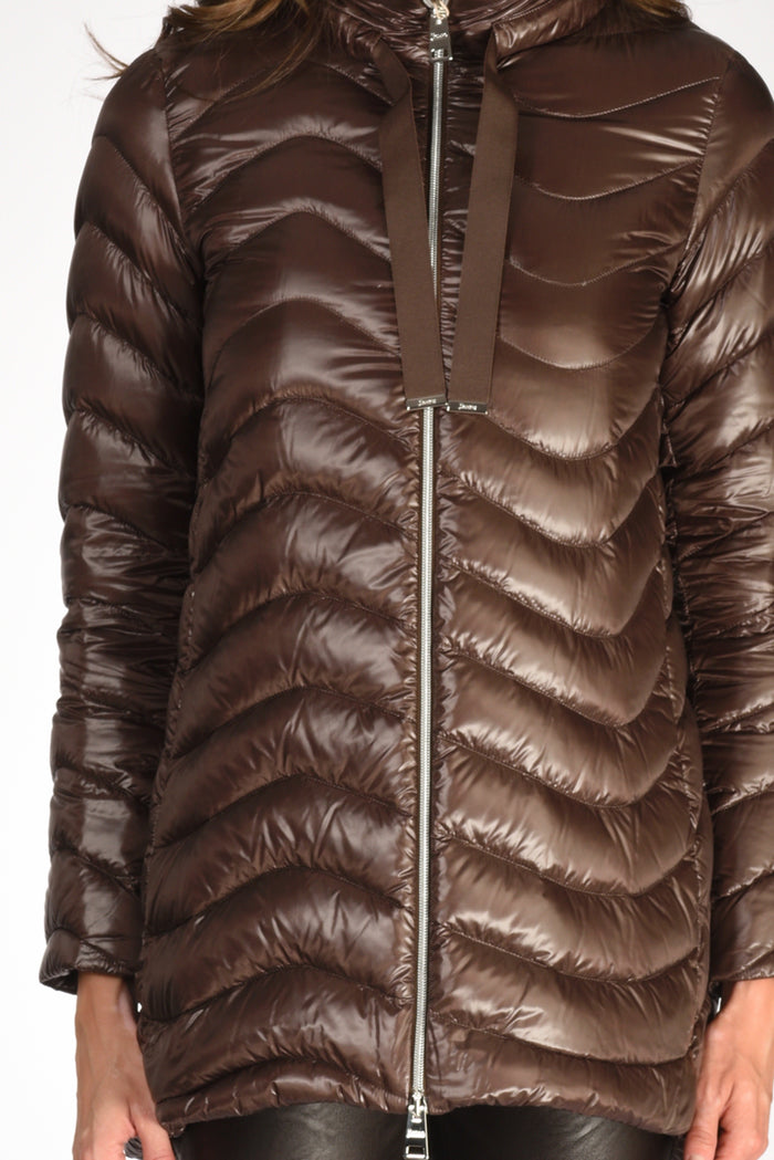 Herno Piumino Onda Marrone Donna - 3