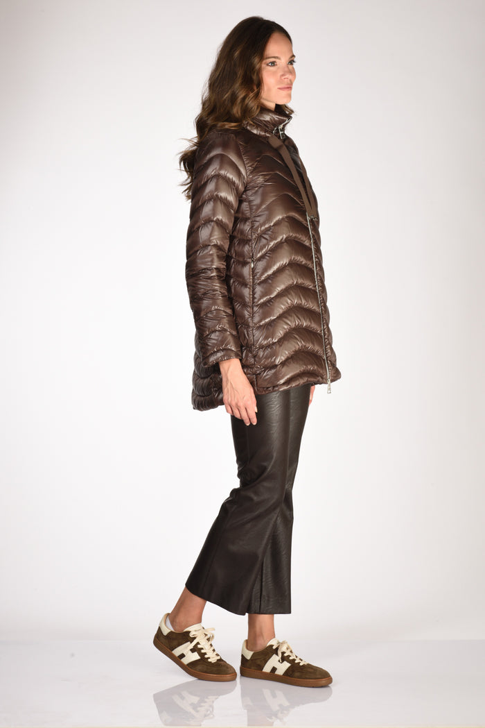 Herno Piumino Onda Marrone Donna - 4