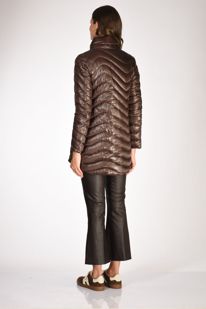 Herno Piumino Onda Marrone Donna - 5