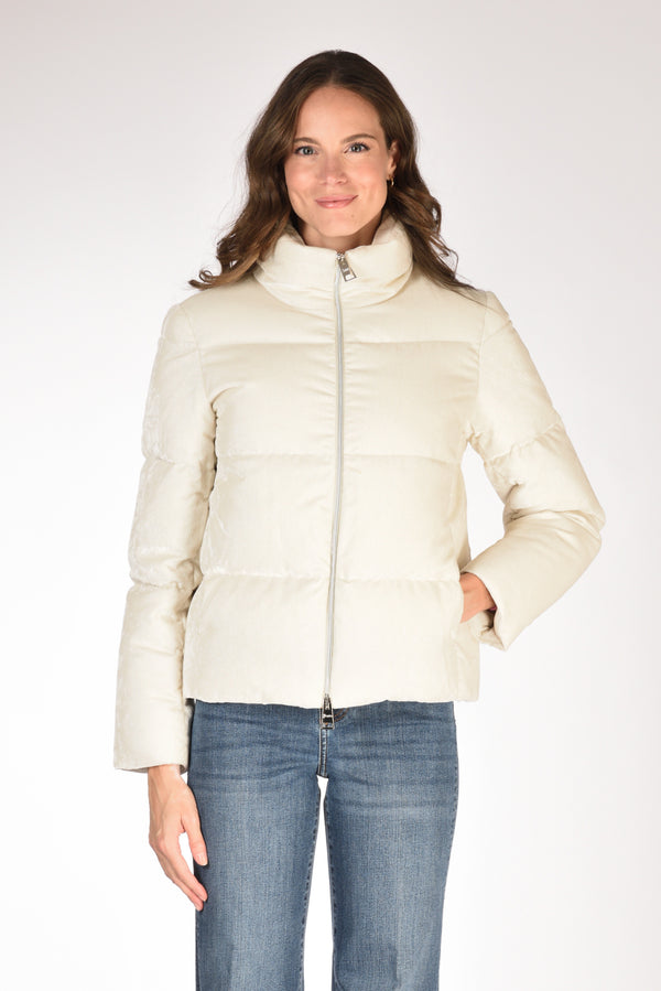 Herno Piumino Velluto Beige Donna