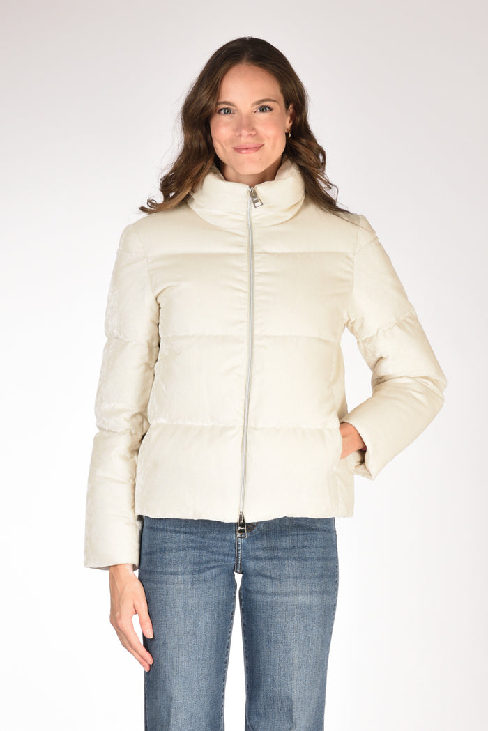 Herno Piumino Velluto Beige Donna - 1
