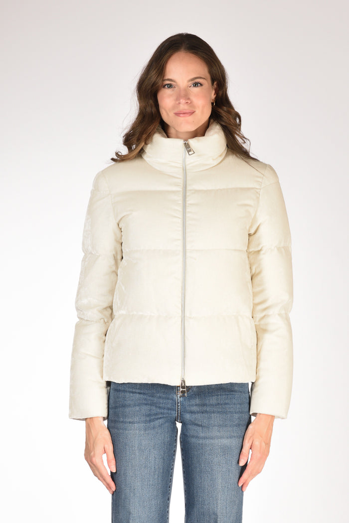 Herno Piumino Velluto Beige Donna - 2