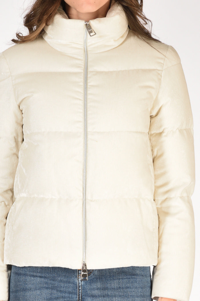 Herno Piumino Velluto Beige Donna - 3