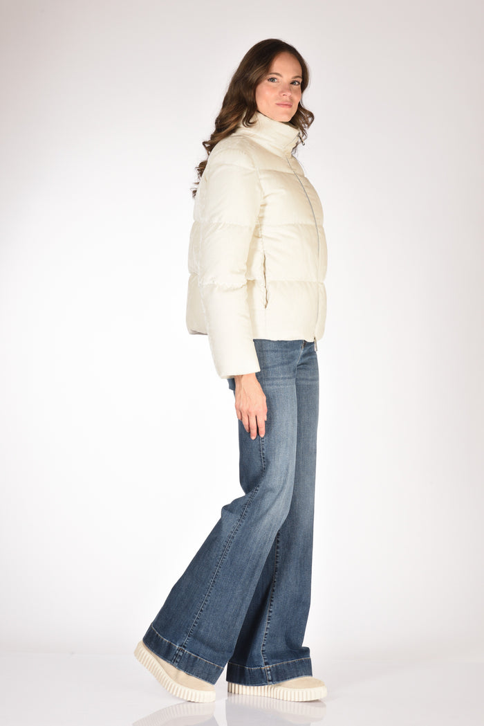 Herno Piumino Velluto Beige Donna - 4