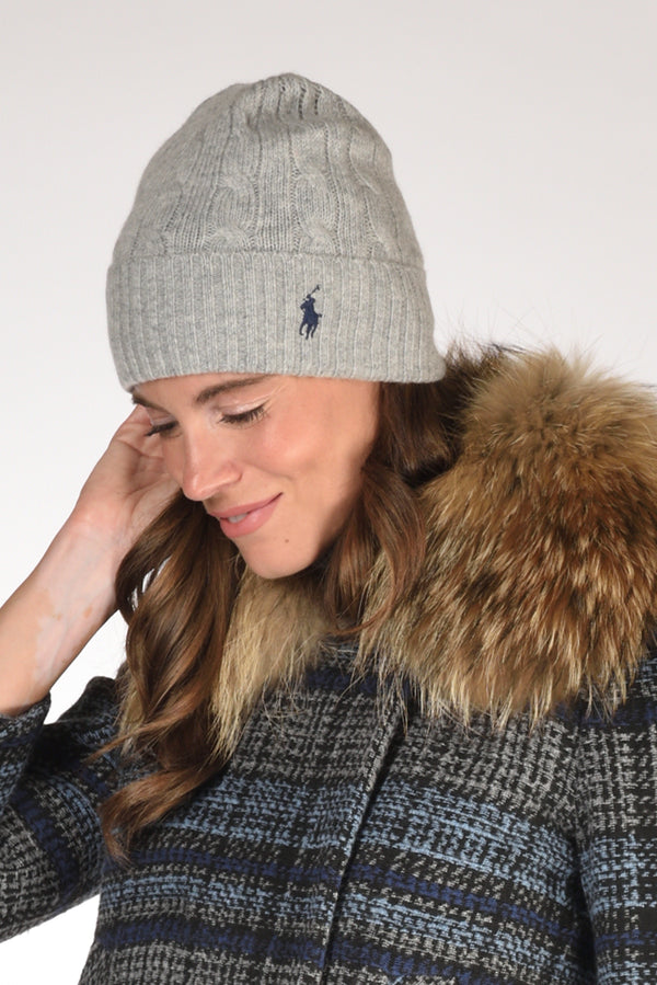 Polo Ralph Lauren Cappello Grigio Donna