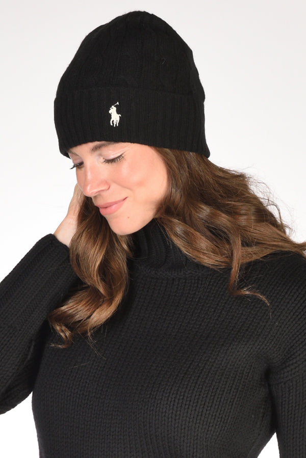 Polo Ralph Lauren Cappello Nero Donna