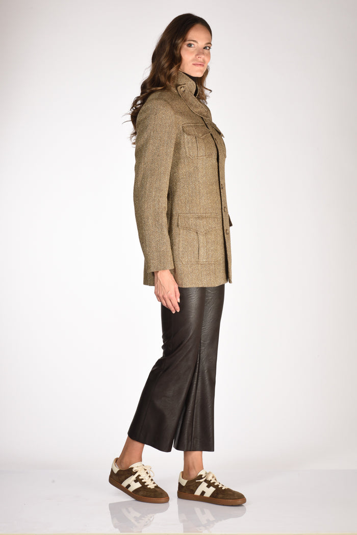 Polo Ralph Lauren Blazer Field Marrone/beige Donna - 4