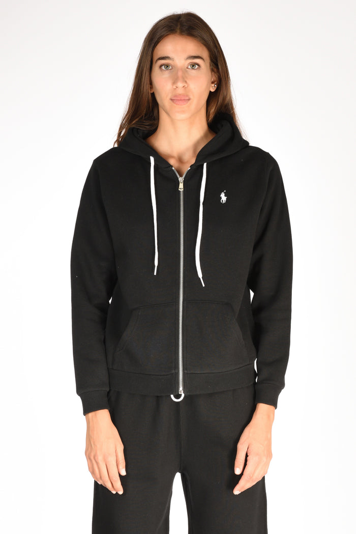 Polo Ralph Lauren Felpa Full Zip Nero Donna - 2